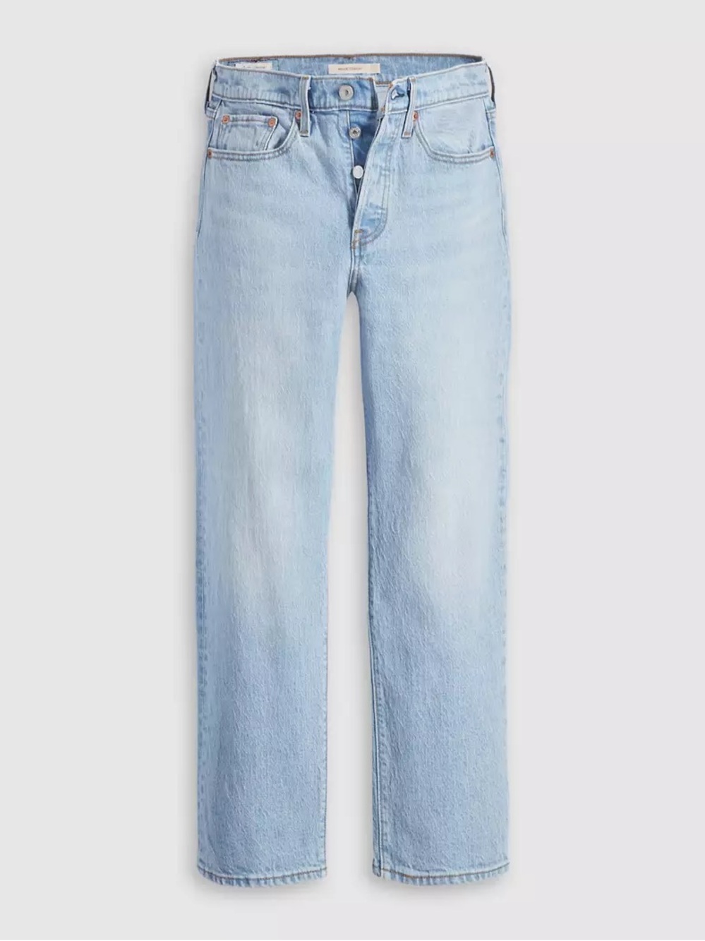 Levi's Light Blue High-Rise Straight Leg Jeans - Picture 3 of 8